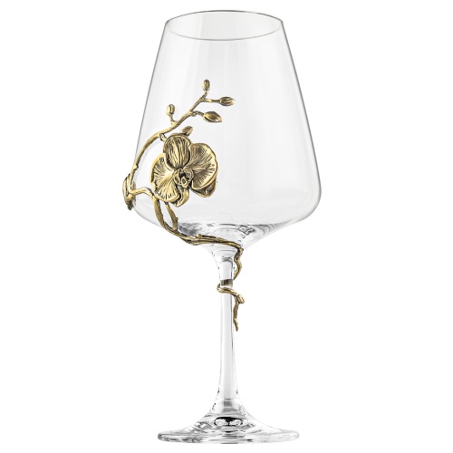 Набор 2 бокала для вина "Орхидея" в подарочной коробке