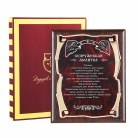 Плакетка наградная Ангелы Супружеская молитва  золотая серия