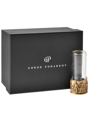 Стопка патрон Профессии "Нефтяник", в черной подарочной упаковке