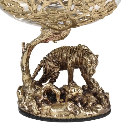 Набор 2 бокала для коньяка "Тигр" и "Лев", в коробке из дизайнерского картона