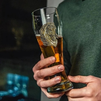 Бокал для пива "Лошадь" в картонной коробке