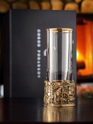 Стопка патрон Профессии "Газовик", в черной подарочной упаковке.