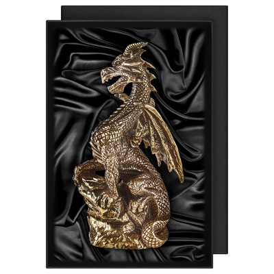 Статуэтка "Дракон большой",  в черной подарочной упаковке