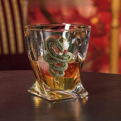 Бокал для виски "Змей" в картонной коробке