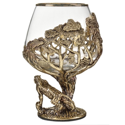 Набор 2 бокала для коньяка "Тигр", в коробке из дизайнерского картона