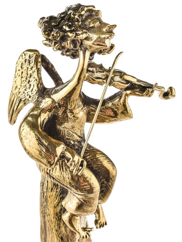 Статуэтка "Ангел со скрипкой", в черной подарочной упаковке.