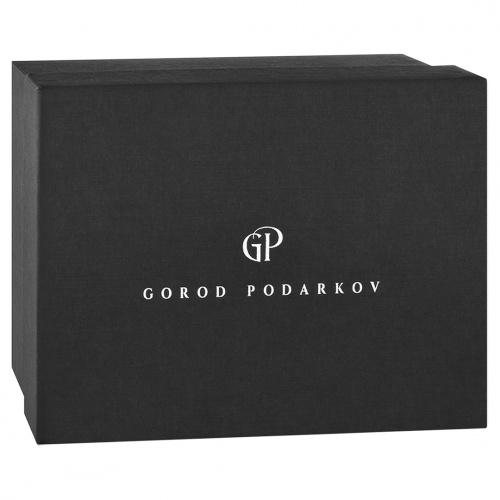 Подстаканник ручной работы "Георгий Победоносец", в черной подарочной коробке