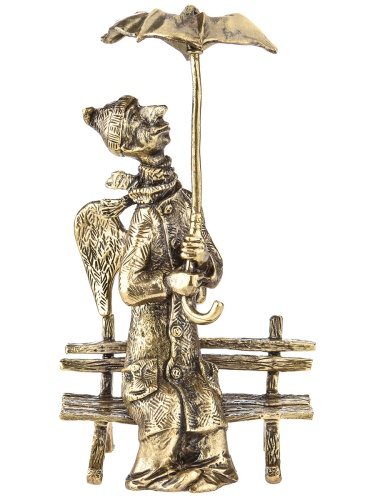 Статуэтка "Ангел с зонтом", в черной подарочной упаковке.