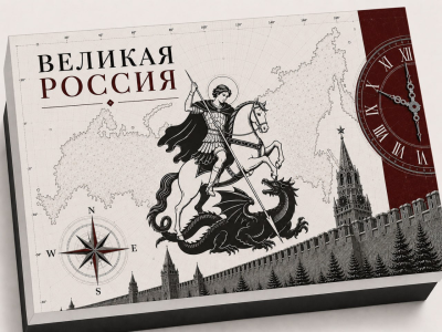 Набор из 2-х крученых бокалов для виски с накладками Георгий Победоносец в подарочной коробке с печатью
