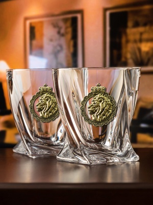 Набор бокалов для виски подарочный "Лев" в подарочной коробке