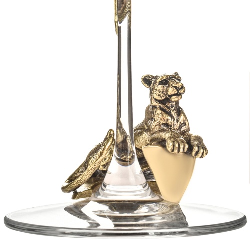 Набор 2 бокала для вина "Лев ЛОРД/Львица ЛОРД" в подарочной упаковке