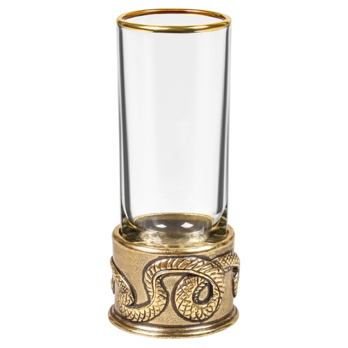 Стопка Патрон "Змея", в черной подарочной упаковке.