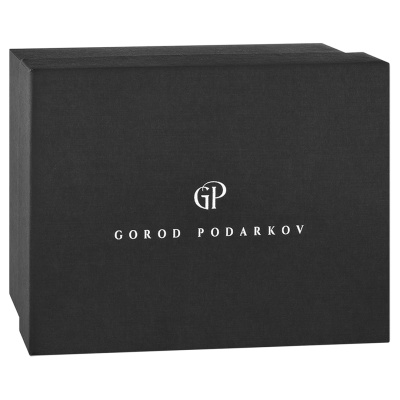 Бокал для виски с накладкой "Стрелец", в коробке из дизайнерского картона