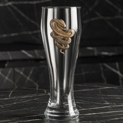 Набор 2 бокала для пива "Кобра", в подарочной коробке