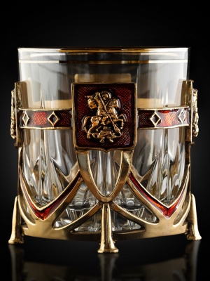 Бокал для виски Георгий Победоносец в подарочной коробке