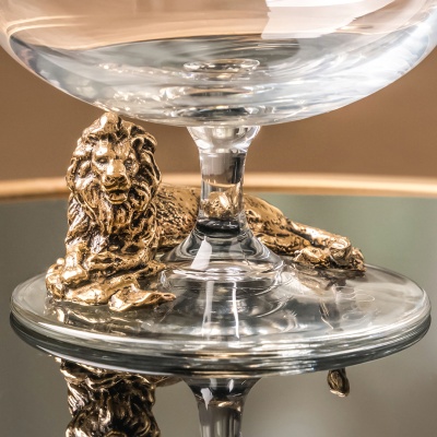 Набор из 2-х бокалов для коньяка "Лев лежачий" в картонной коробке