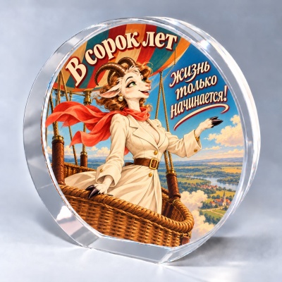 Новогодний сувенир "В сорок лет" в подарочной коробке