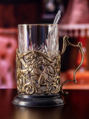 Подстаканник Настоящий мужчина в деревянной шкатулке