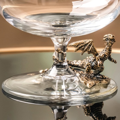 Подарочный бокал для коньяка "Дракон" в подарочной коробке