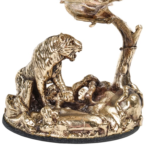 Набор 2 бокала для коньяка "Тигр" и "Медведь Гризли", в шкатулке из массива