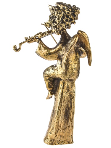 Статуэтка "Ангел со скрипкой", в черной подарочной упаковке.