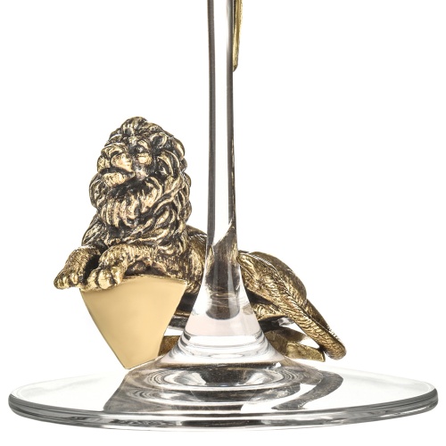 Набор 2 бокала для вина "Лев ЛОРД/Львица ЛОРД" в подарочной упаковке