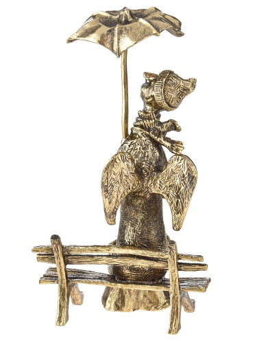 Статуэтка "Ангел с зонтом", в черной подарочной упаковке.