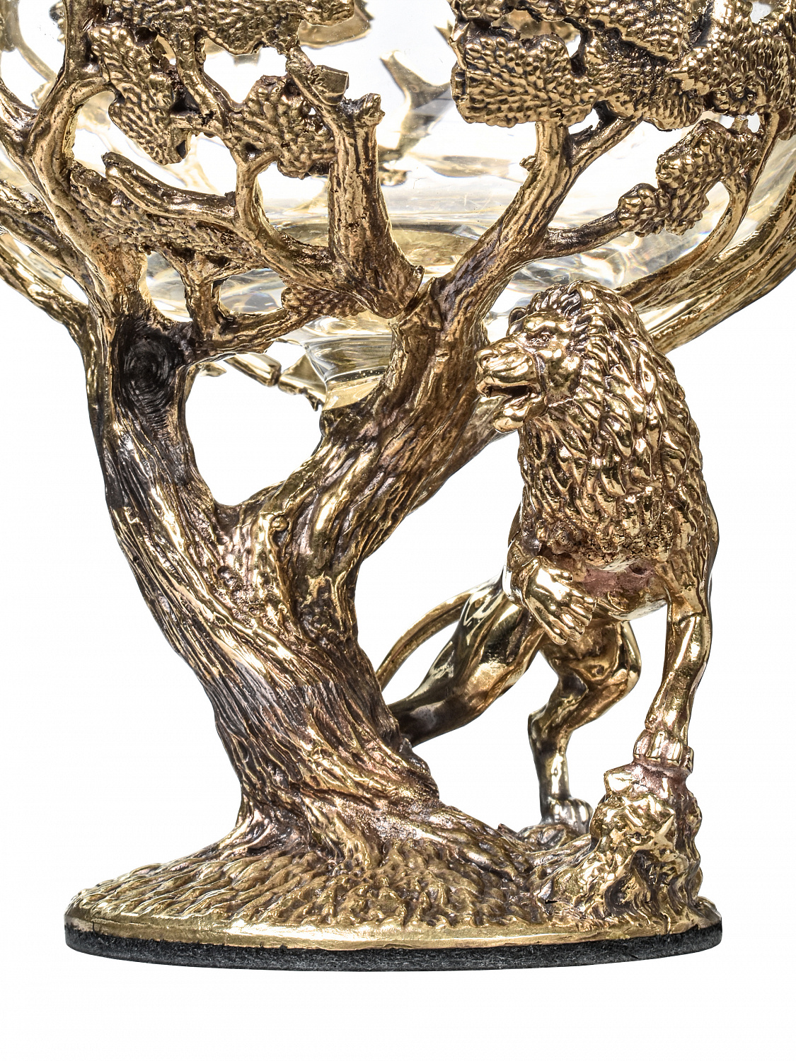 Бокал для коньяка "Лев" (ROYAL) 420 мл в деревянной шкатулке