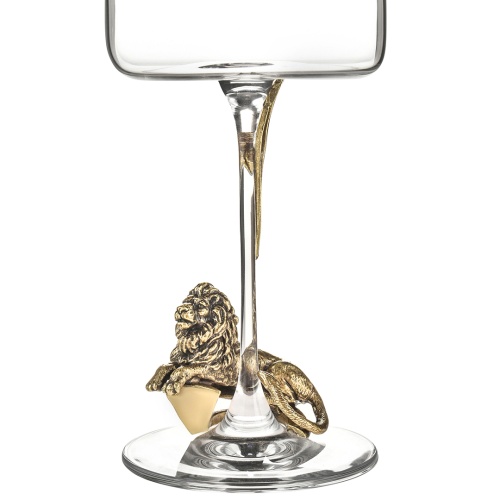 Набор 2 бокала для вина "Лев ЛОРД/Львица ЛОРД" в подарочной упаковке