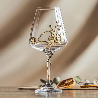 Бокал для вина "Орхидея" в подарочной коробке