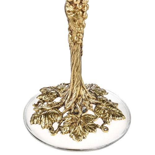 Набор 4 бокала для вина "Лоза Роял",в черной подарочной упаковке.