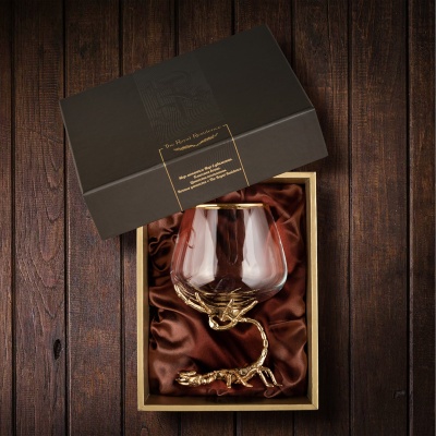 Бокал для коньяка Скорпион 420 мл в подарочной коробке