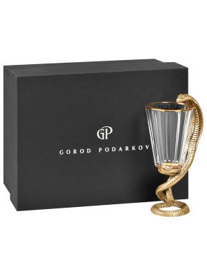 Лафитник "Змея", в черной подарочной упаковке.