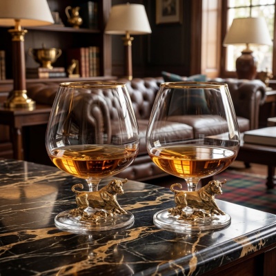 Набор из 2-х бокалов для коньяка "Бык" в картонной коробке