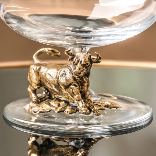 Набор из 2-х бокалов для коньяка "Бык" в картонной коробке