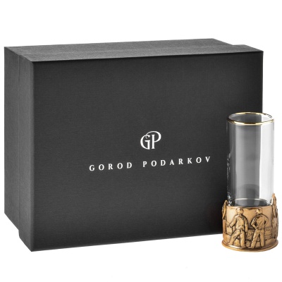 Стопка патрон Профессии "Нефтяник", в черной подарочной упаковке