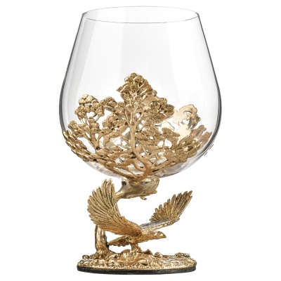 Набор 2 бокала для коньяка "Парящий Орел", в шкатулке из массива