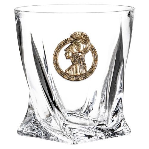 Набор 4 бокала для виски с накладкой "Дева", в коробке из дизайнерского картона