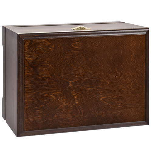 Бокал для коньяка "Заяц" 420 мл в деревянной шкатулке