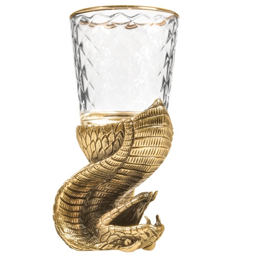 Набор 6 стопок-перевертышей со штофом "Змея", в коробке из дизайнерского картона