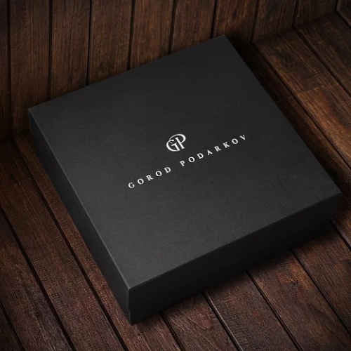 Подарочный набор для коньяка виски и водки "Лев №1" в подарочной коробке