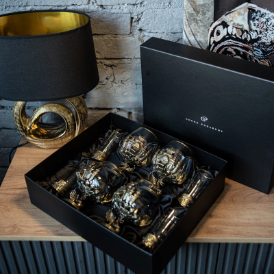 Подарочный набор для коньяка и водки "Дракон" в подарочной коробке