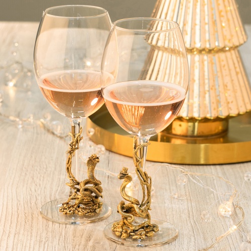 Набор бокалов для вина Энотека Змея (ОН и ОНА) в картонной коробке