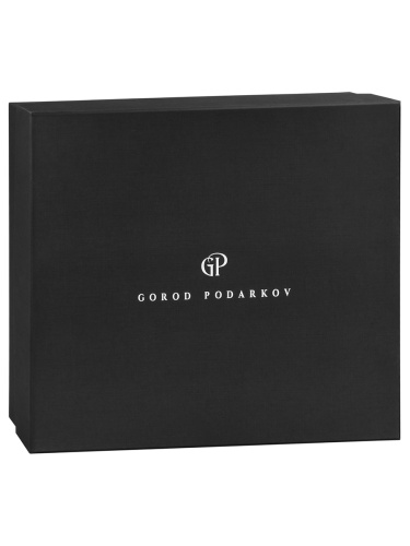 Набор 4 бокала для вина "Лоза Роял",в черной подарочной упаковке.