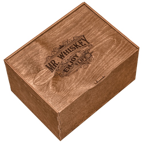 Набор 2 бокала для виски с накладкой "Рыбы", в шкатулке Mr Whiskey