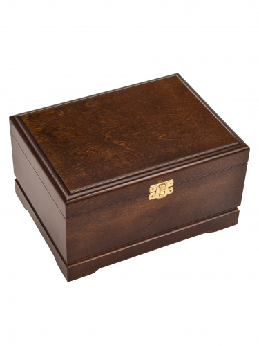 Бокал для коньяка "Лев" (ROYAL) 420 мл в деревянной шкатулке