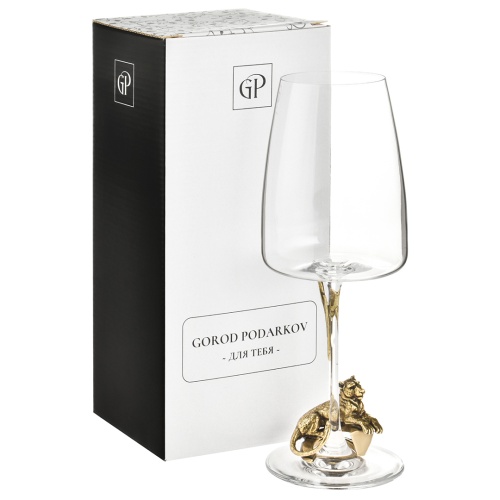 Бокал для вина "Львица ЛОРД" в подарочной упаковке