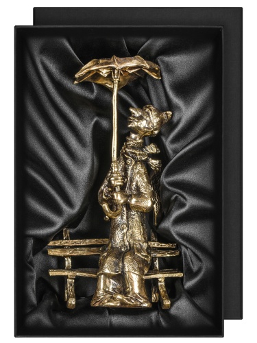 Статуэтка "Ангел с зонтом", в черной подарочной упаковке.