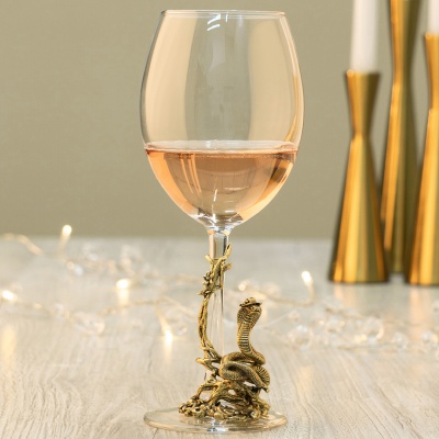 Бокал для вина Энотека Змея ОНА в картонной коробке