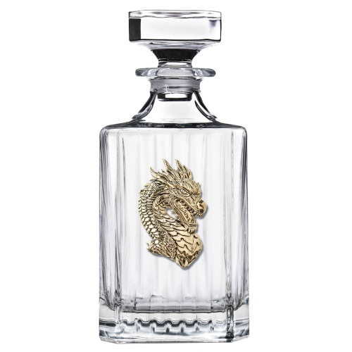 Набор Штоф"TImeless",накл "Дракон-1",12 стопок патрон "Дракон",чемодан,красн.ложемент